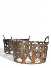 A Pair of Sterling Silver Baskets