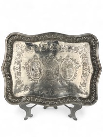 A Persian 84 Silver Tray