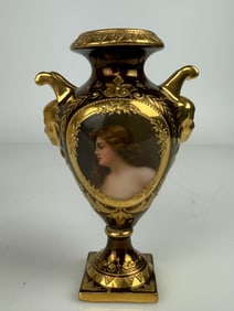 19th Century Royal Vienna Hand Painted Porcelain Vase