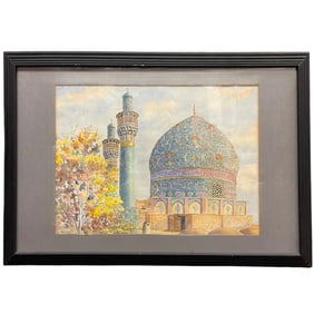 20th Century Watercolor Painting Attributed to Yervand Nahapetian (1916-2006)