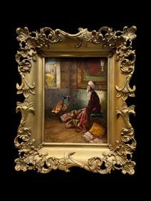 An Arabian Orientalist Oil On Canvas