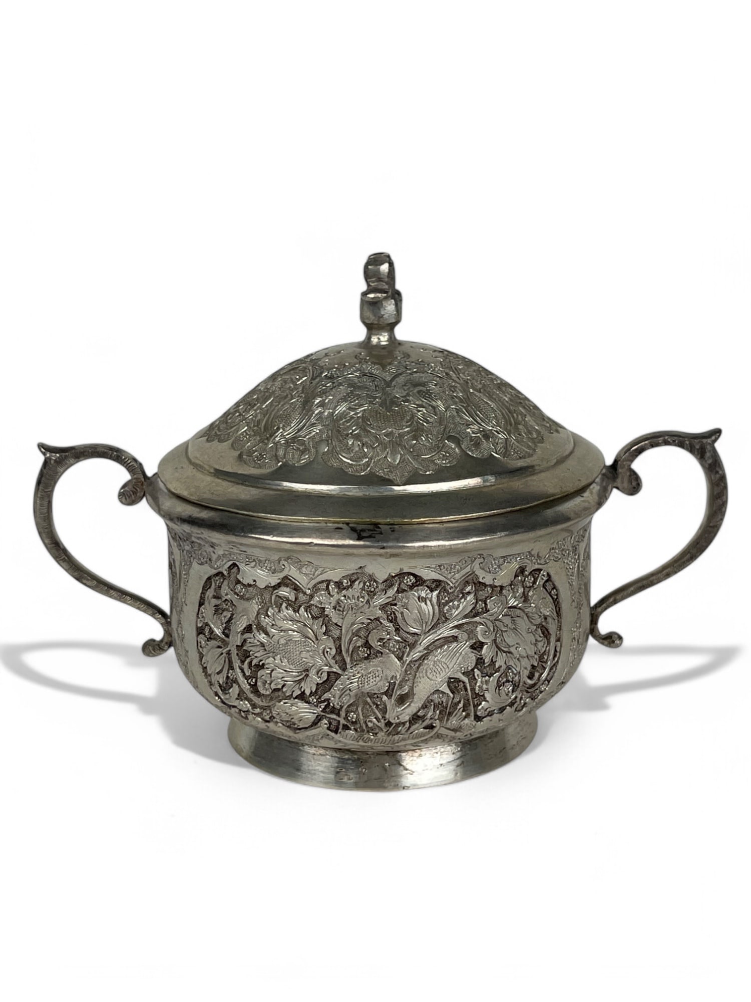 A Persian 84 Silver Handmade Sugar Bowl (1 of 13)
