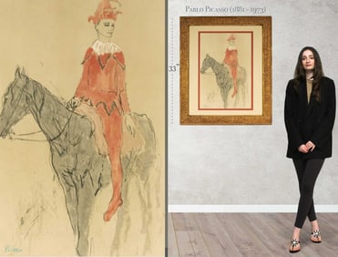 After Pablo Picasso (1881 - 1973): Harlequin on Horseback