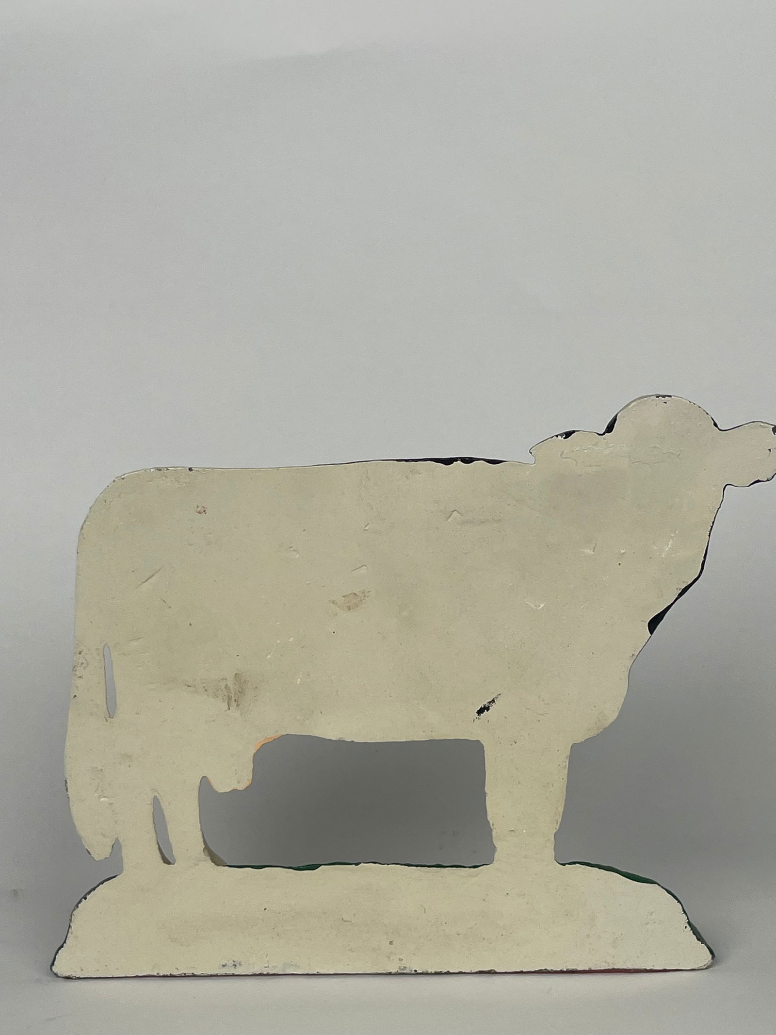 A Cast Iron Farm Cow Doorstop - 5