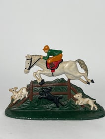 Racing Horse Cast Iron Door Stop