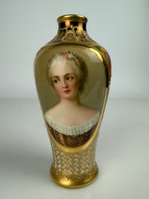 19th Century Royal Vienna Style Hand Painted Porcelain Vase