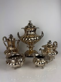 19th Century Silver Plated Tea Set