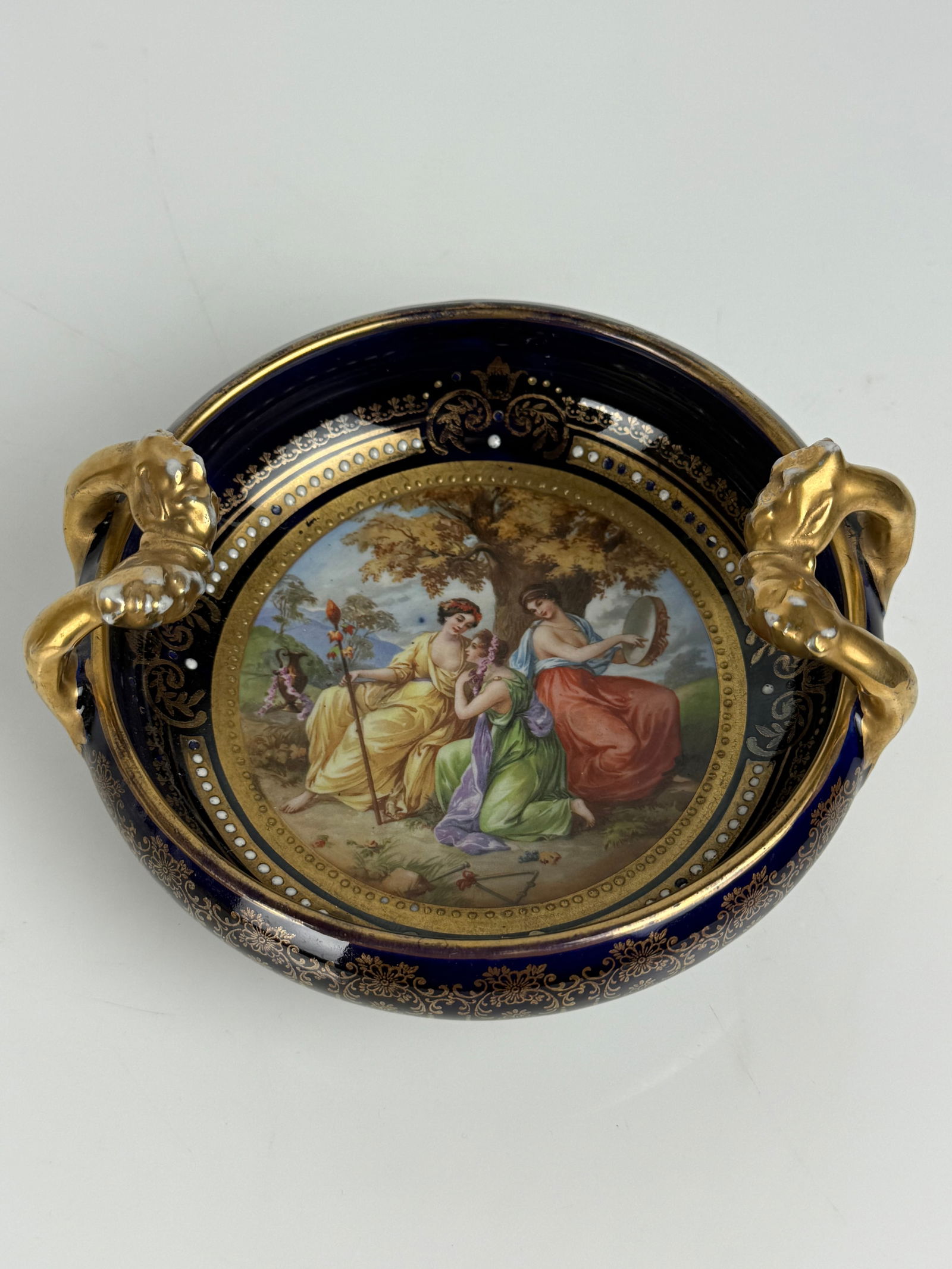 19th Century Royal Vienna Hand Painted Porcelain Decorative Bowl (1 of 5)
