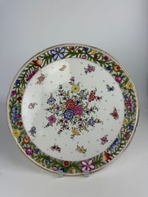 19th Century German KPM Style Hand Painted Porcelain Serving Dish