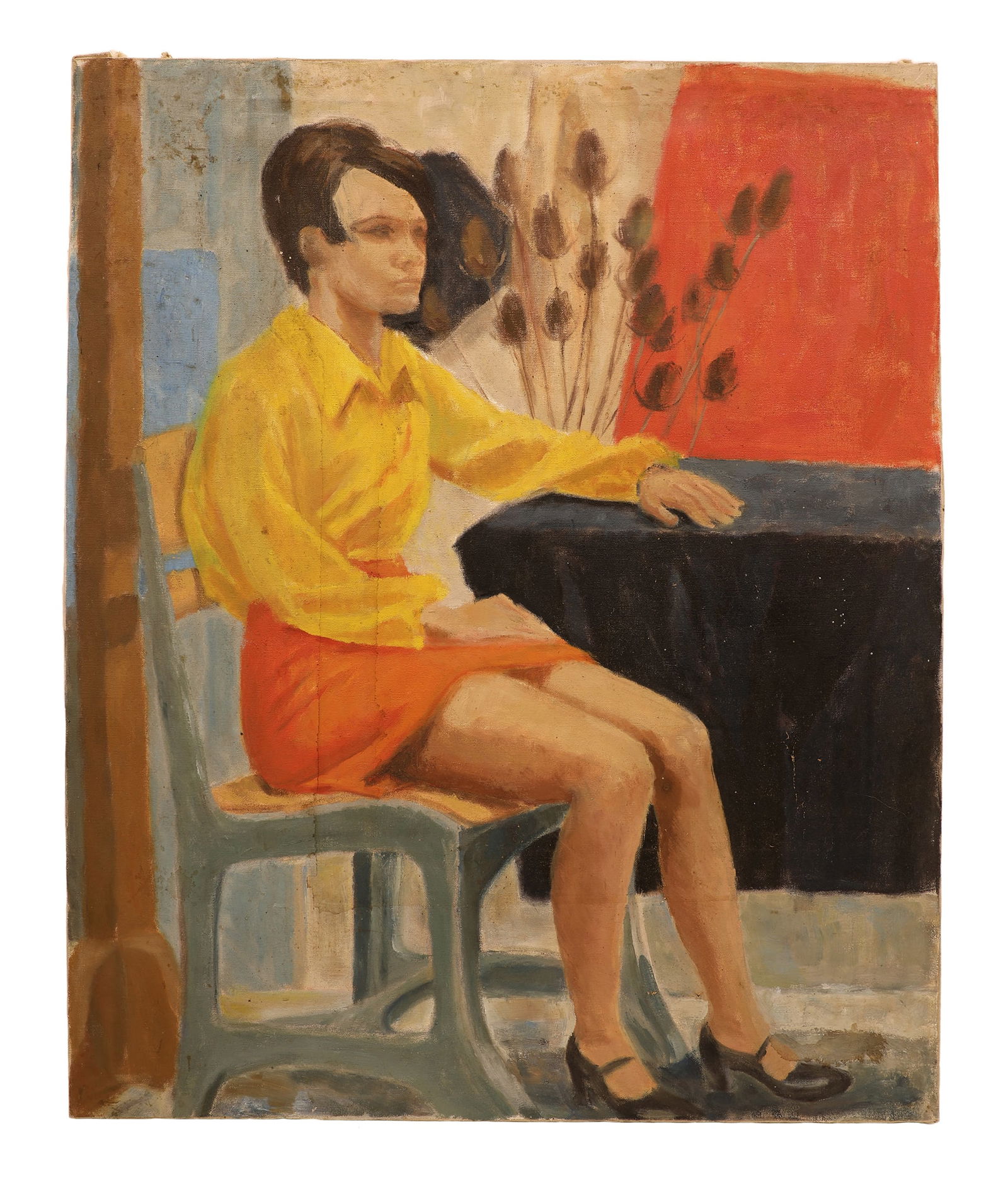 Oil On Canvas By Sharon Poppleton 1970 (1 of 1)