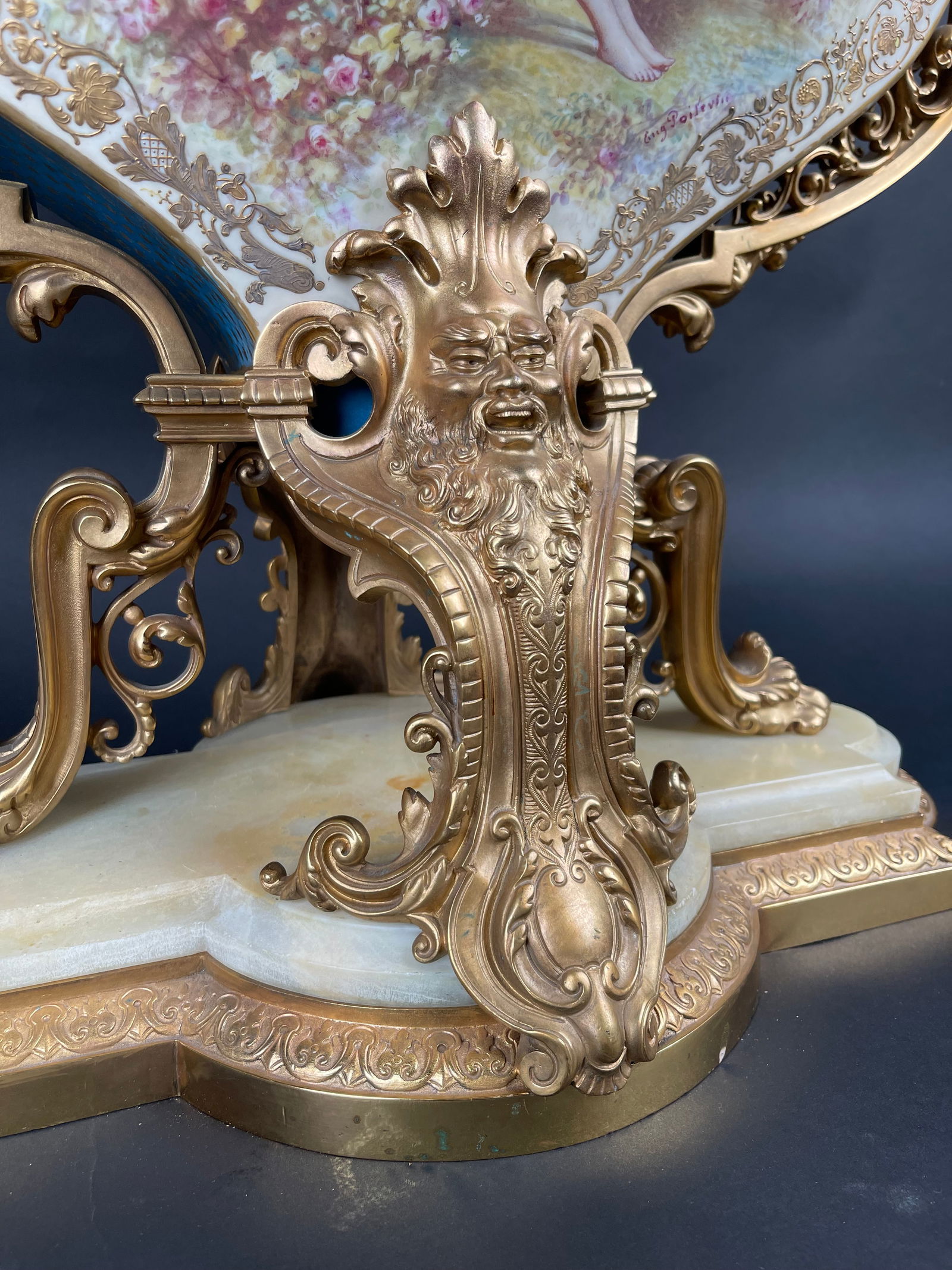 Magnificent & Rare 19th Century French Ormolu Mounted Sevres Porcelain Jardiniere - 2