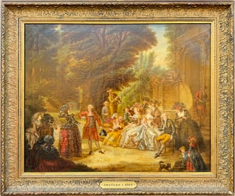 Early 19th Century American Oil On Canvas Painting.