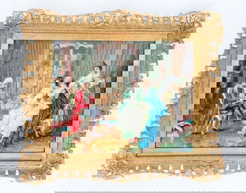 19th Century Italian Oil On Board Painting By Claude Ferrand