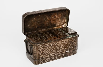 18th/19th Century Silver Inlaid Box