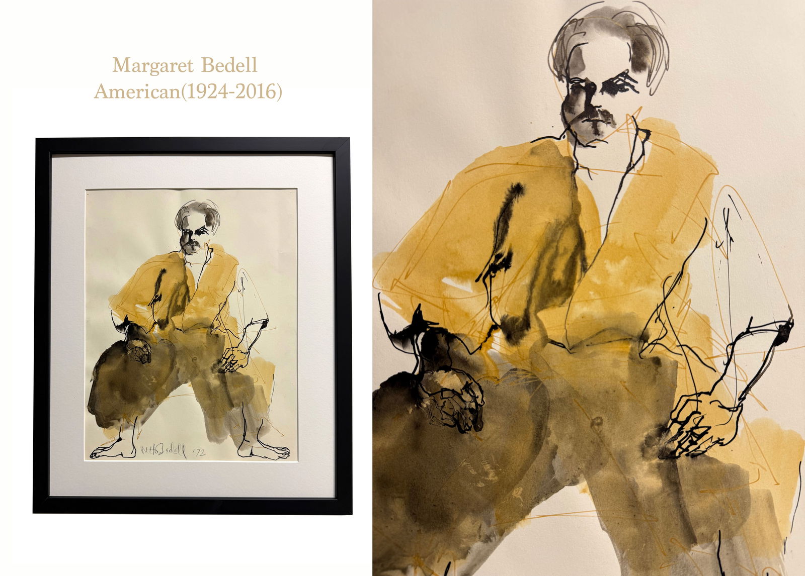 Margaret Bedell (1924-2016): Margaret Bedell (1924-2016). Watercolor. Signed By the artist.Corona Del Mar, Circa 1970. Frame: 19"X16".Margaret Bedell (1924-2016) was both a printmaker and painter in her lifetime. A highly celebra