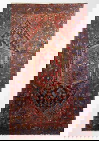 Lilian Antique Hand-Knotted Persian Rug, Made of the Best Wool and Herbal Dyed colour