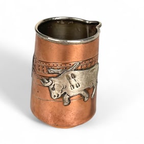 Mexican Silver & Copper Decorative Item