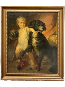 A Vintage Print on Board