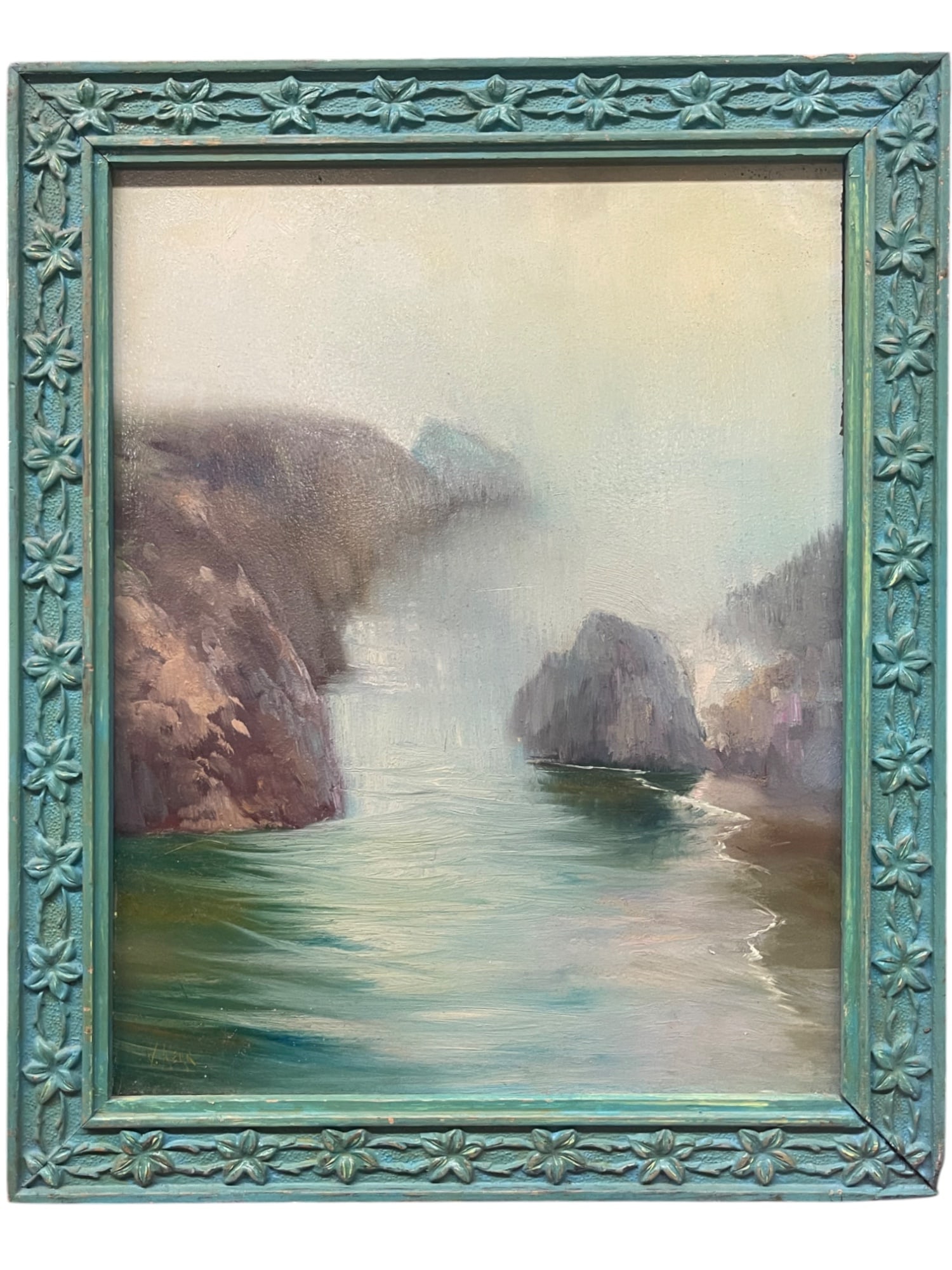 An Oil on Board Painting of Sea (1 of 8)