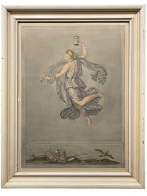 A 19th Century French Itching Print