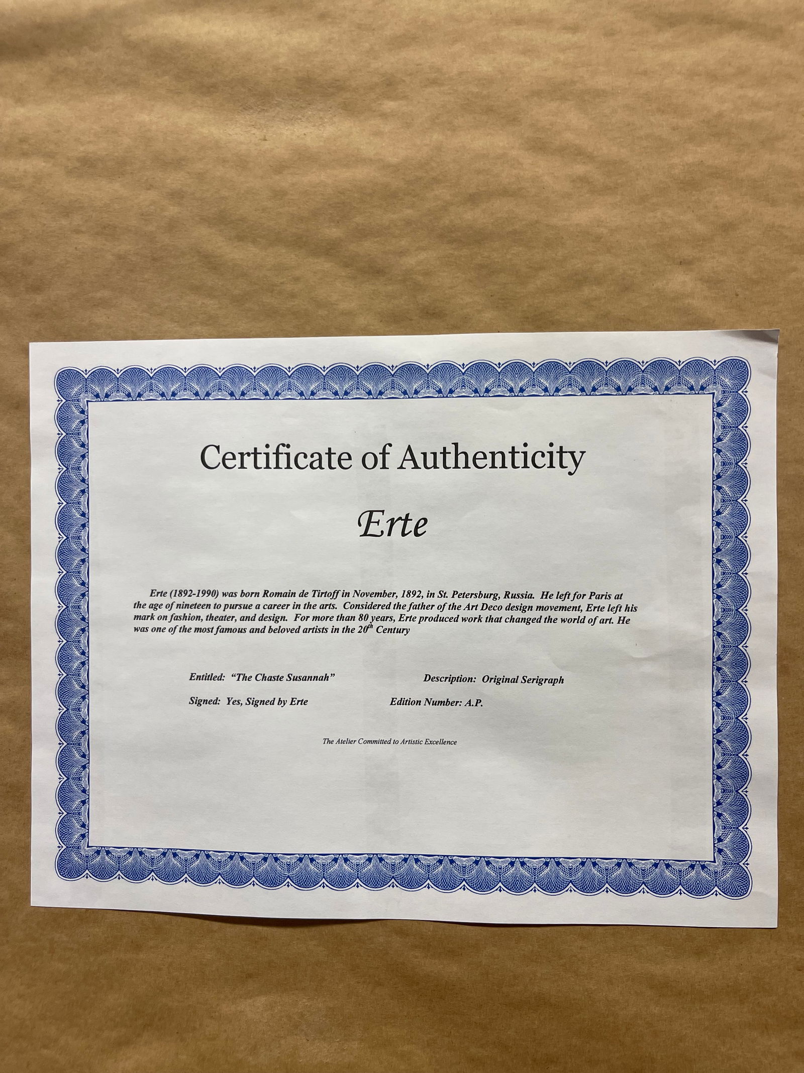 Erté (Russian, 1892-1990) The Chaste Susannah - 9