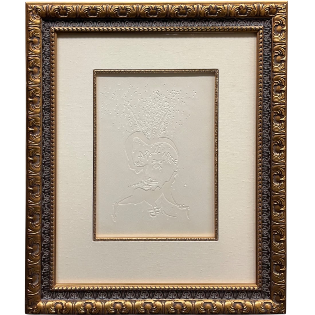 An Embossed Print By Salvador Dali: Frontispièce Apollinaire (Spain, 1904-1989) (1 of 8)