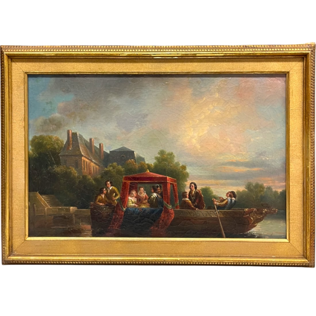 19th Century Oil On Canvas Painting (1 of 8)