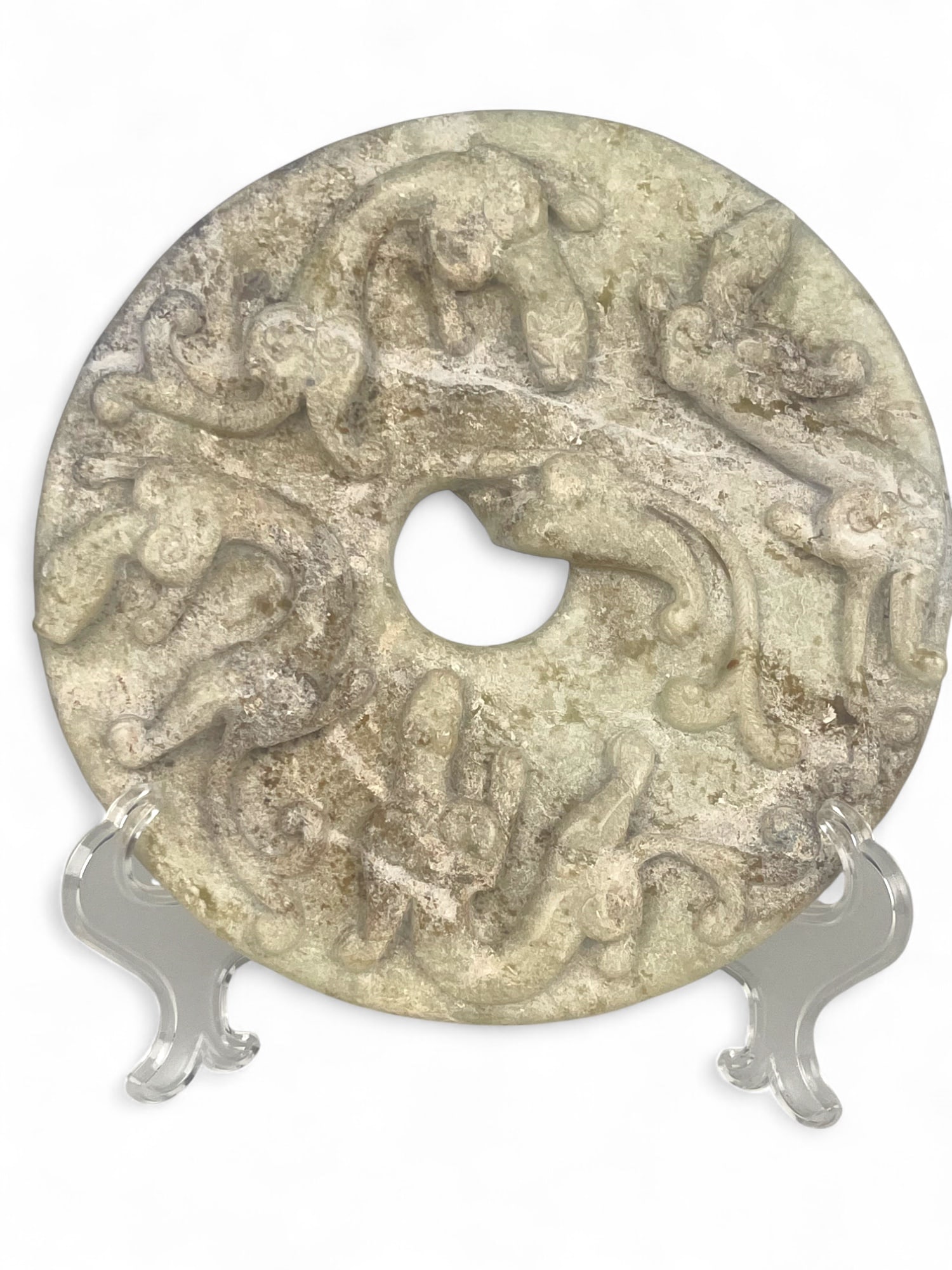 A Chinese Hand Carved Dragon Sculpture (1 of 14)