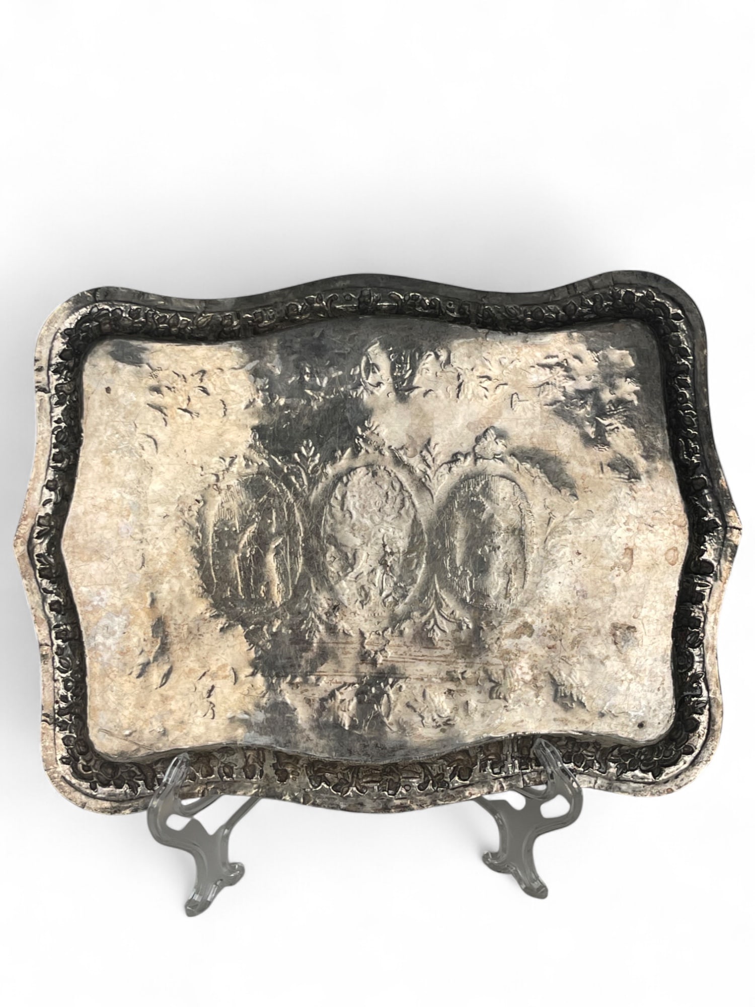A Persian 84 Silver Tray - 11