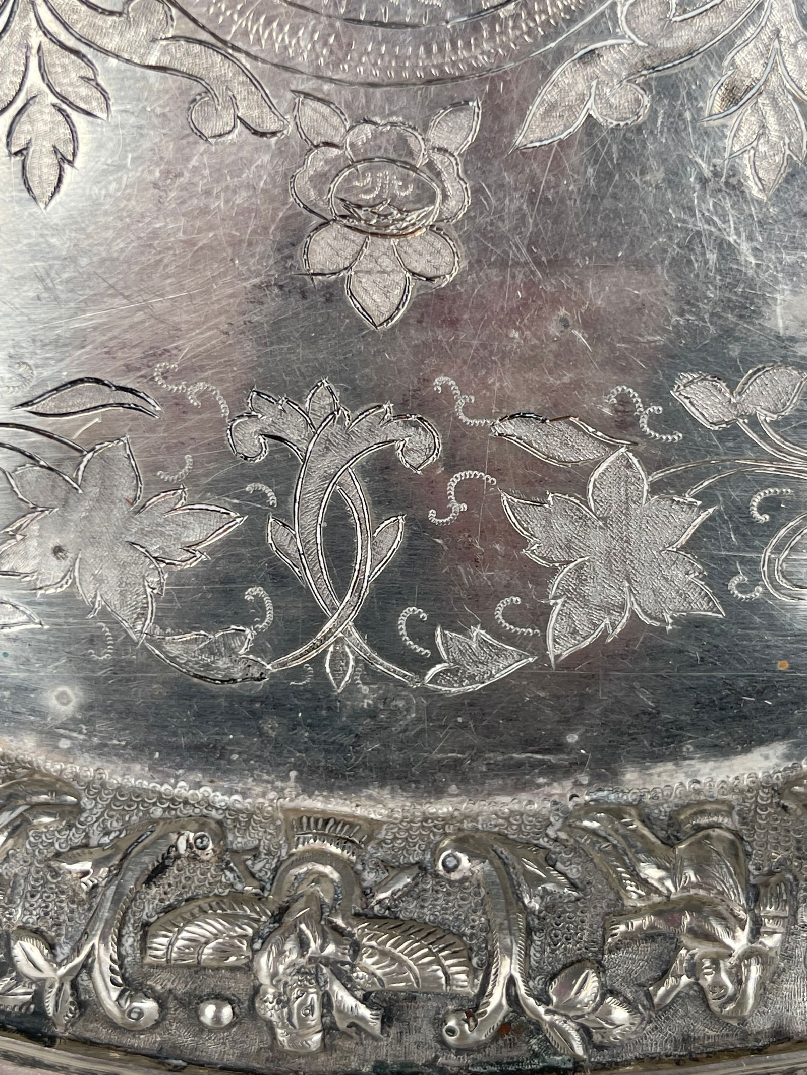 A Persian 84 Silver Tray - 7