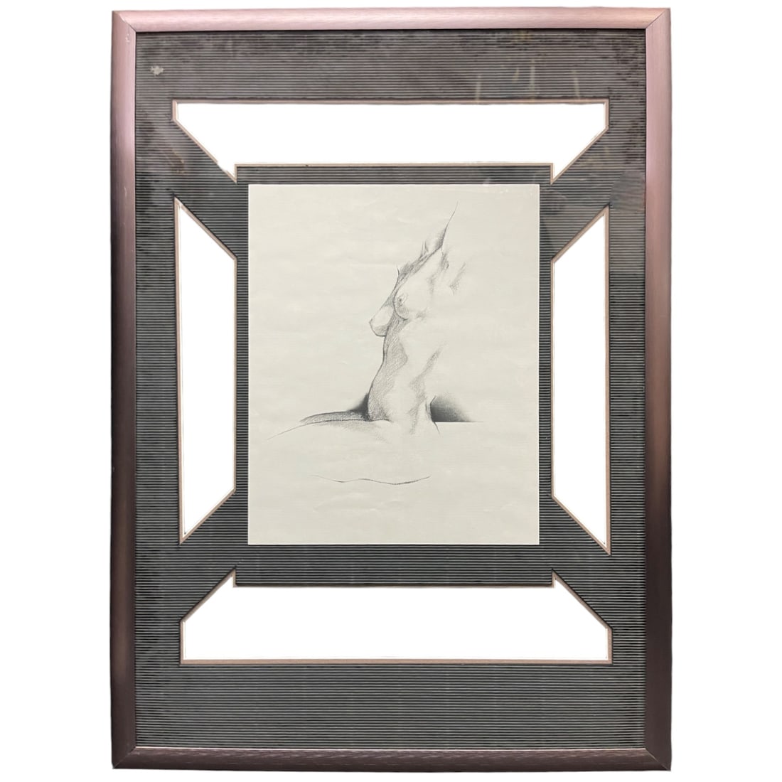 A Modern Drawing Study of a Torso: A Modern Drawing Study of a Torso.