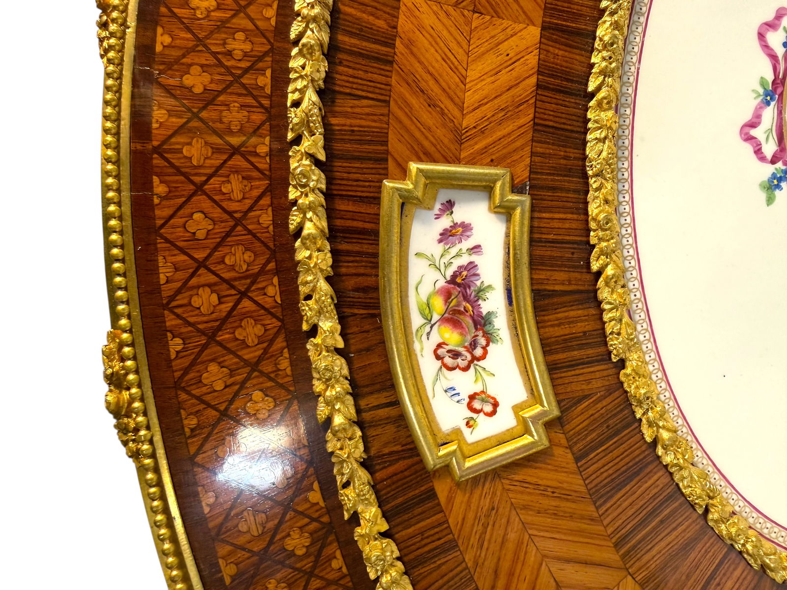 An Exceptional Ormolu & Porcelain mounted table by Maison Millet - 3