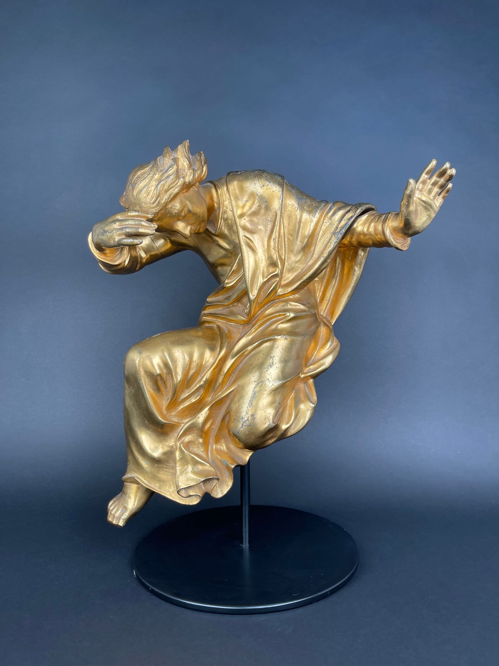 A Large Size Gilt Bronze Figure Of A Man, 17th Century, Italy (1 of 14)