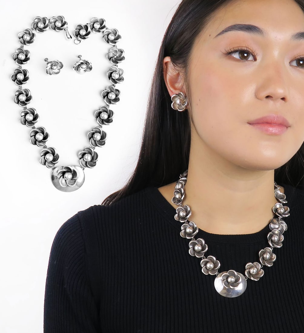 A set of William Spratling silver jewelry (1 of 6)