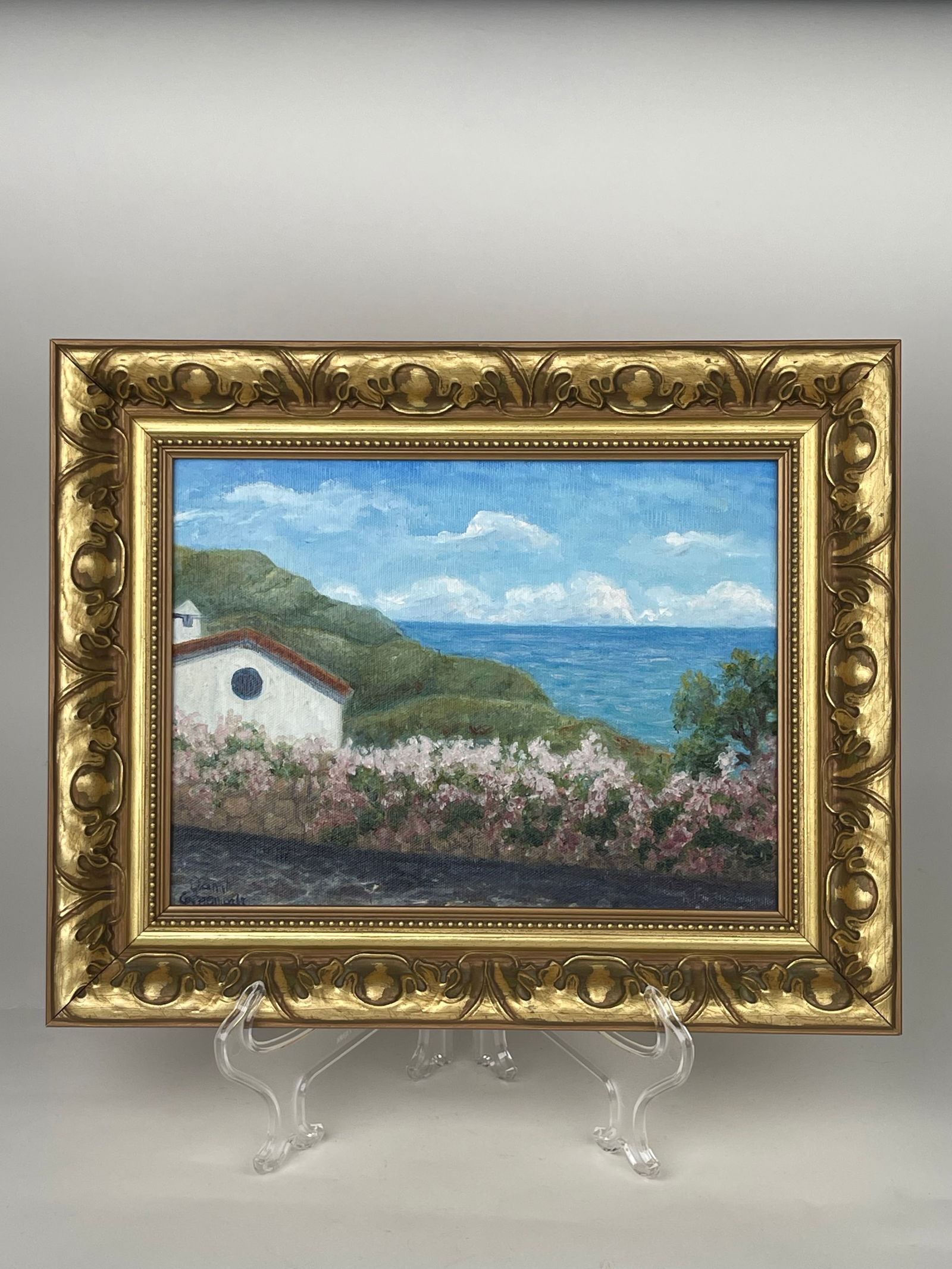 Oil On Canvas Painting Set in a Ornate Frame (1 of 6)