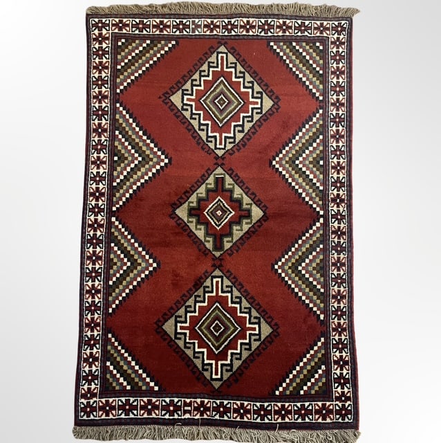 Balouch Hand-Knotted Persian Rug, Made of Wool and Herbal Dyed colour (1 of 5)
