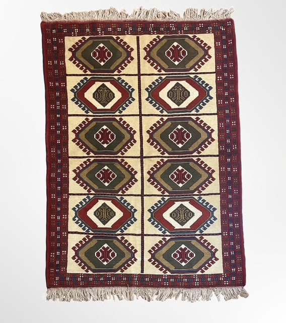 Balouch Hand-Knotted Persian Rug, Made of Wool and Herbal Dyed colour (1 of 5)