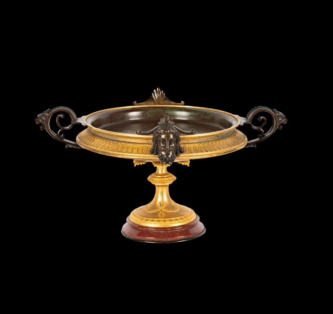 A 19th Century French Gilt Bronze Mounted Rouge Marble Centerpiece (1 of 9)
