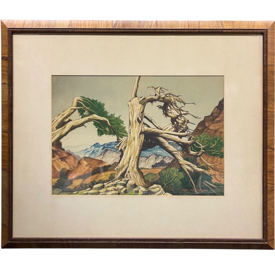 Charles E. Charlton (American, 1866-1962): Charles E. Charlton (American, 1866-1962). Watercolor on Paper. Frame: 31” x 26-1/2”