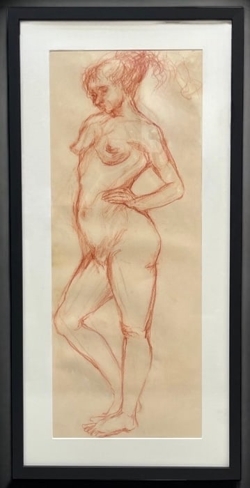 Margaret Badell (1924-2016): Margaret Badell (1924-2016). 31-1/2" X 15"