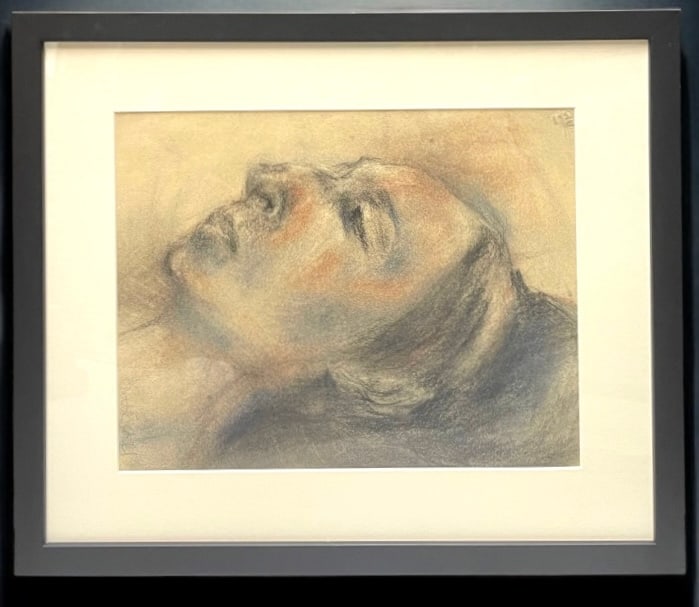 Margaret Bedell (American, 1924-2016): Margaret Badell (American, 1924-2016) Pastel on paper. Portrait of a resting woman. 17-1/4" x 15"