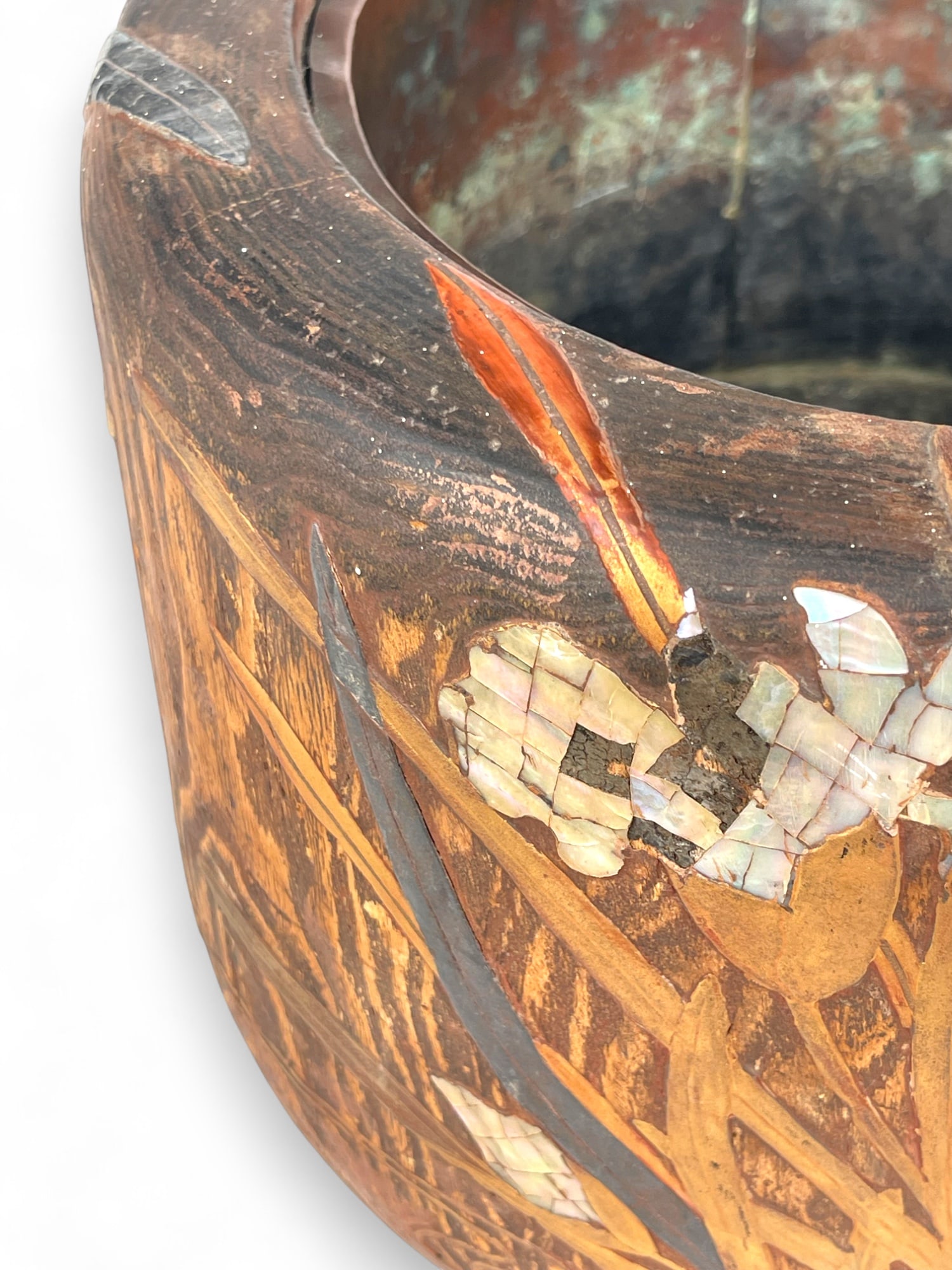 A Japanese Meiji Wood Planter - 6