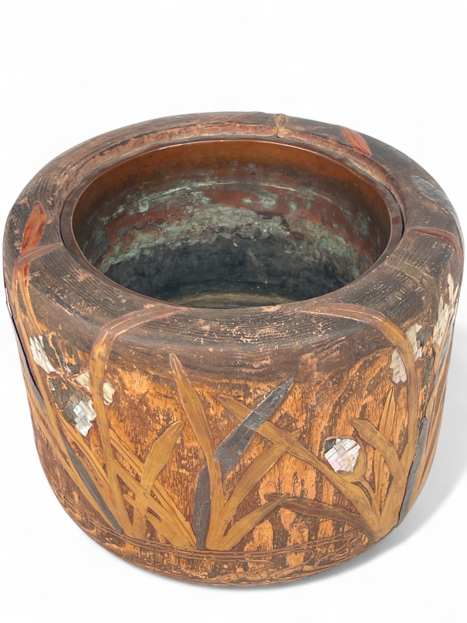 A Japanese Meiji Wood Planter - 7