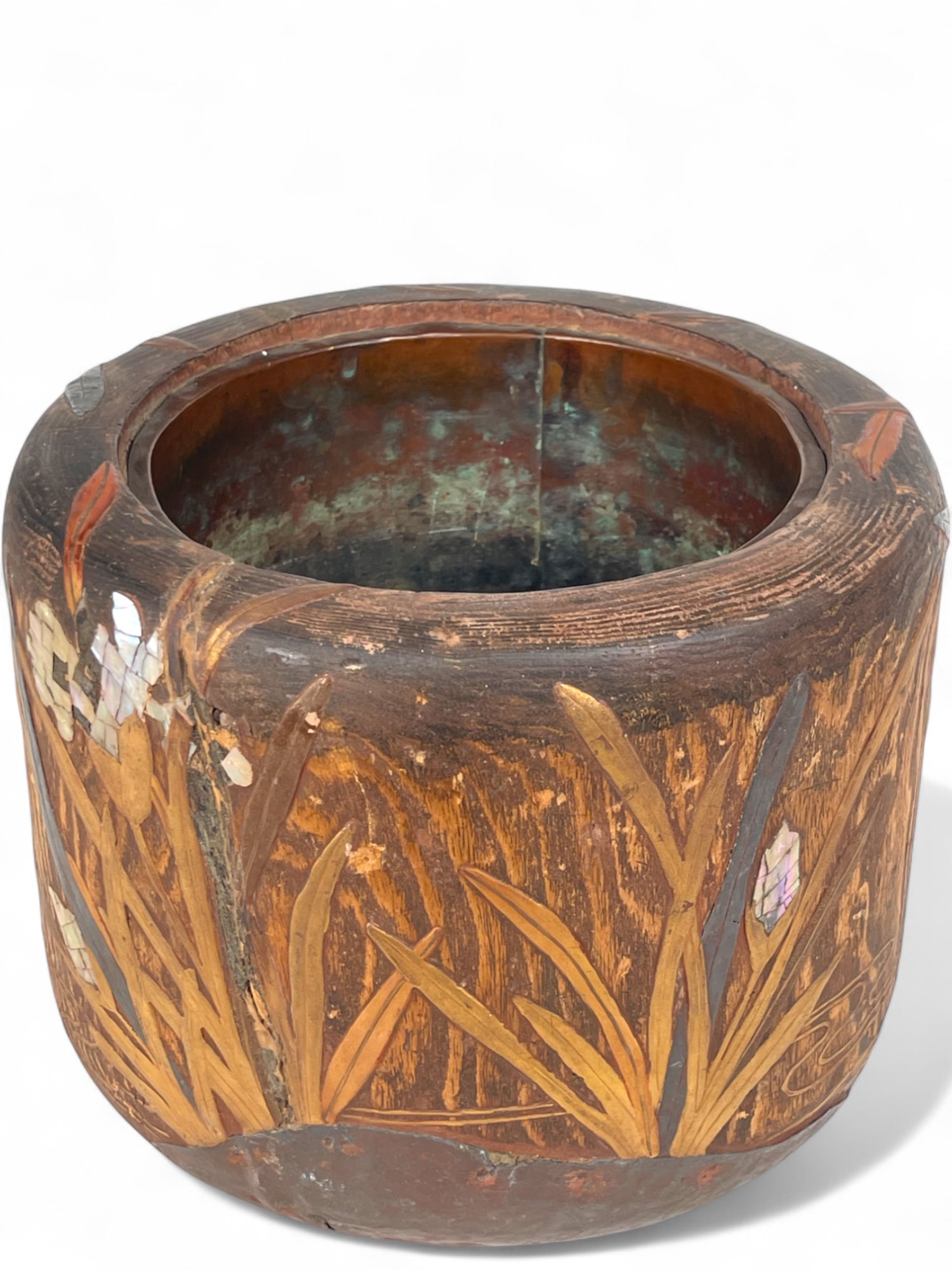 A Japanese Meiji Wood Planter - 8