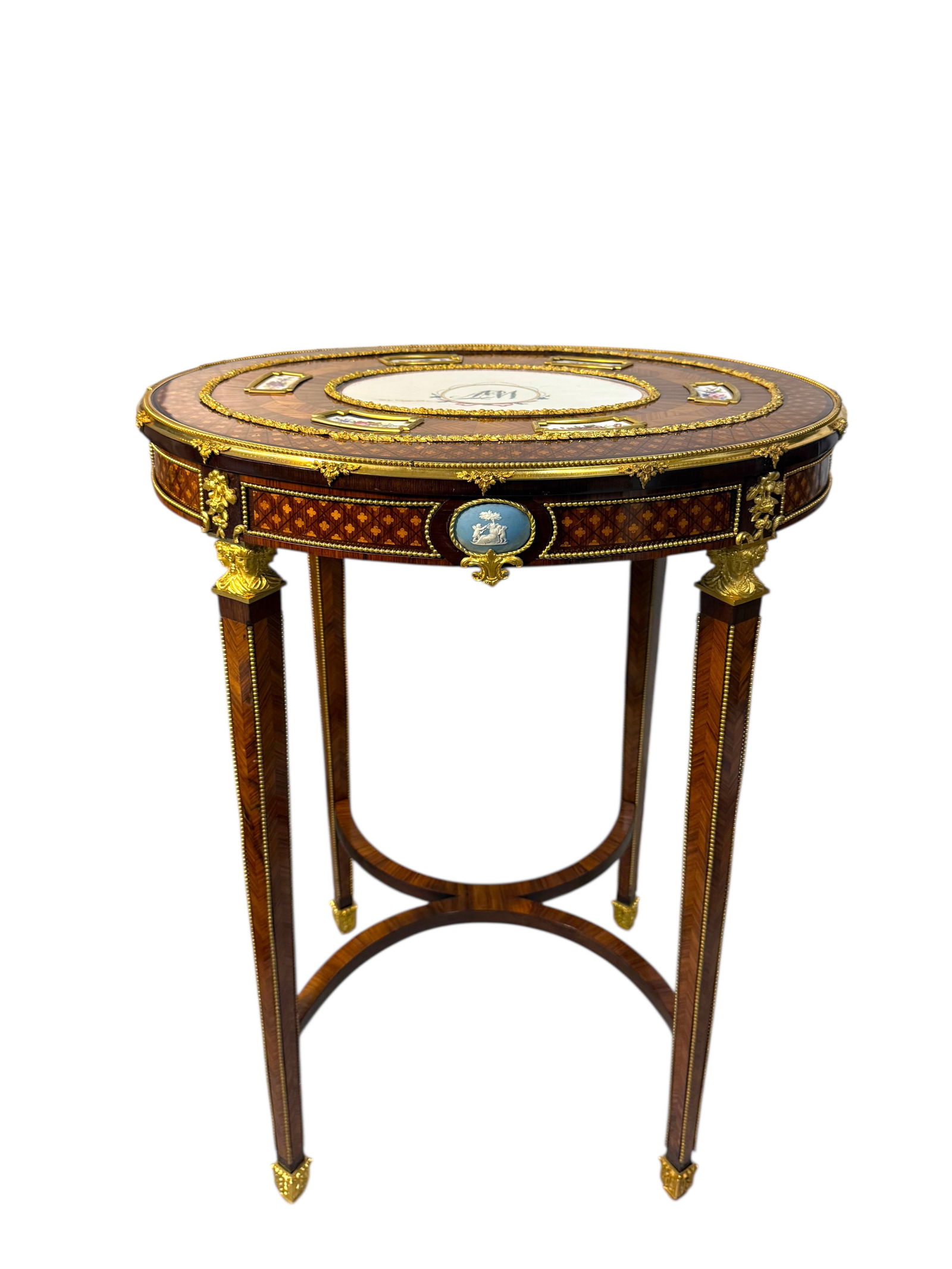 An Exceptional Ormolu & Porcelain mounted table by Maison Millet - 2