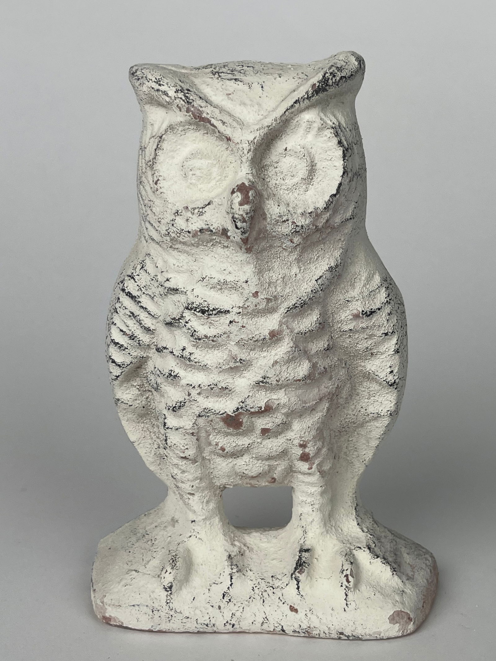 A Figure of a Standing White Owl Doorstop (1 of 5)