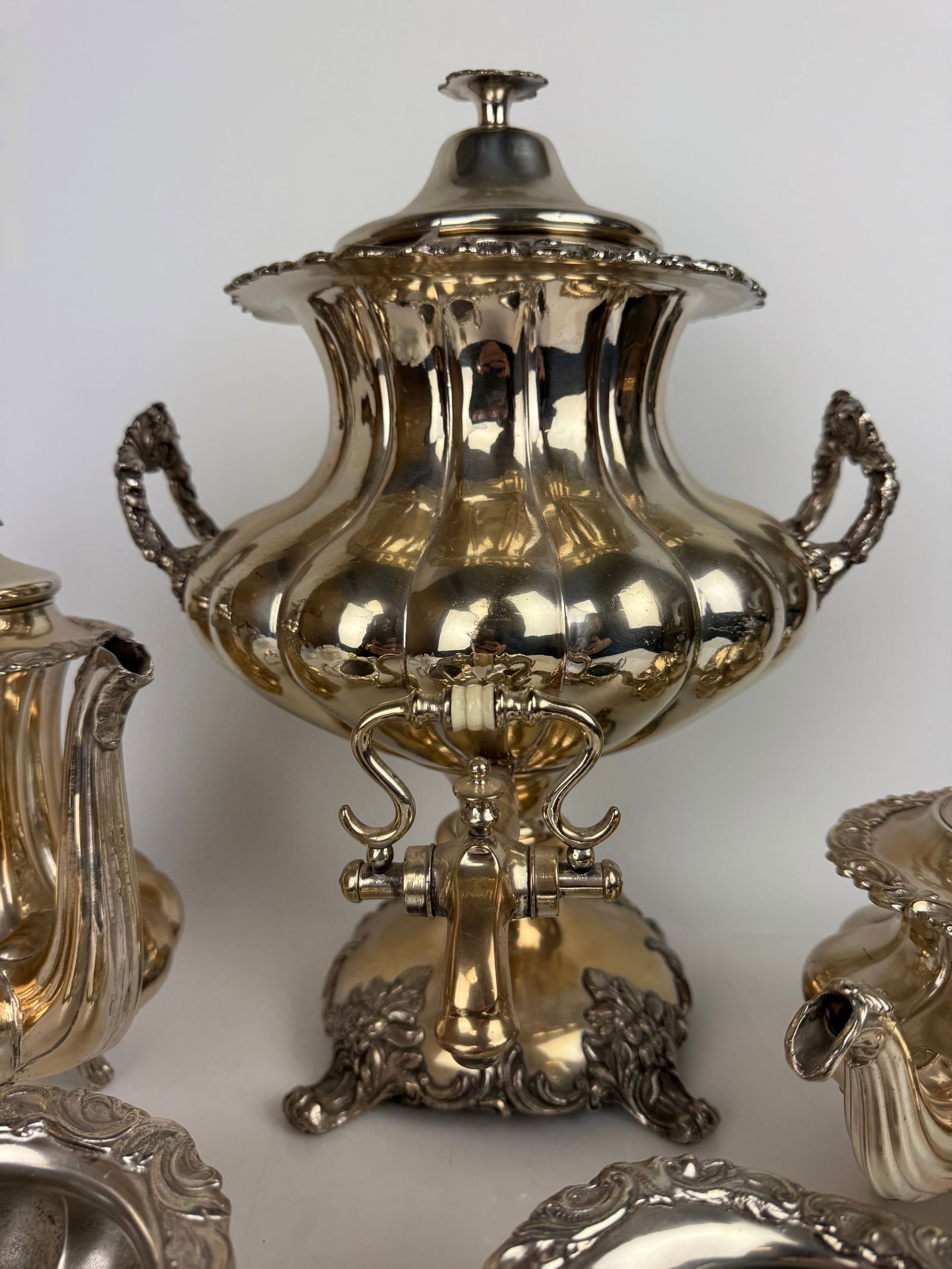 19th Century Silver Plated Tea Set - 2