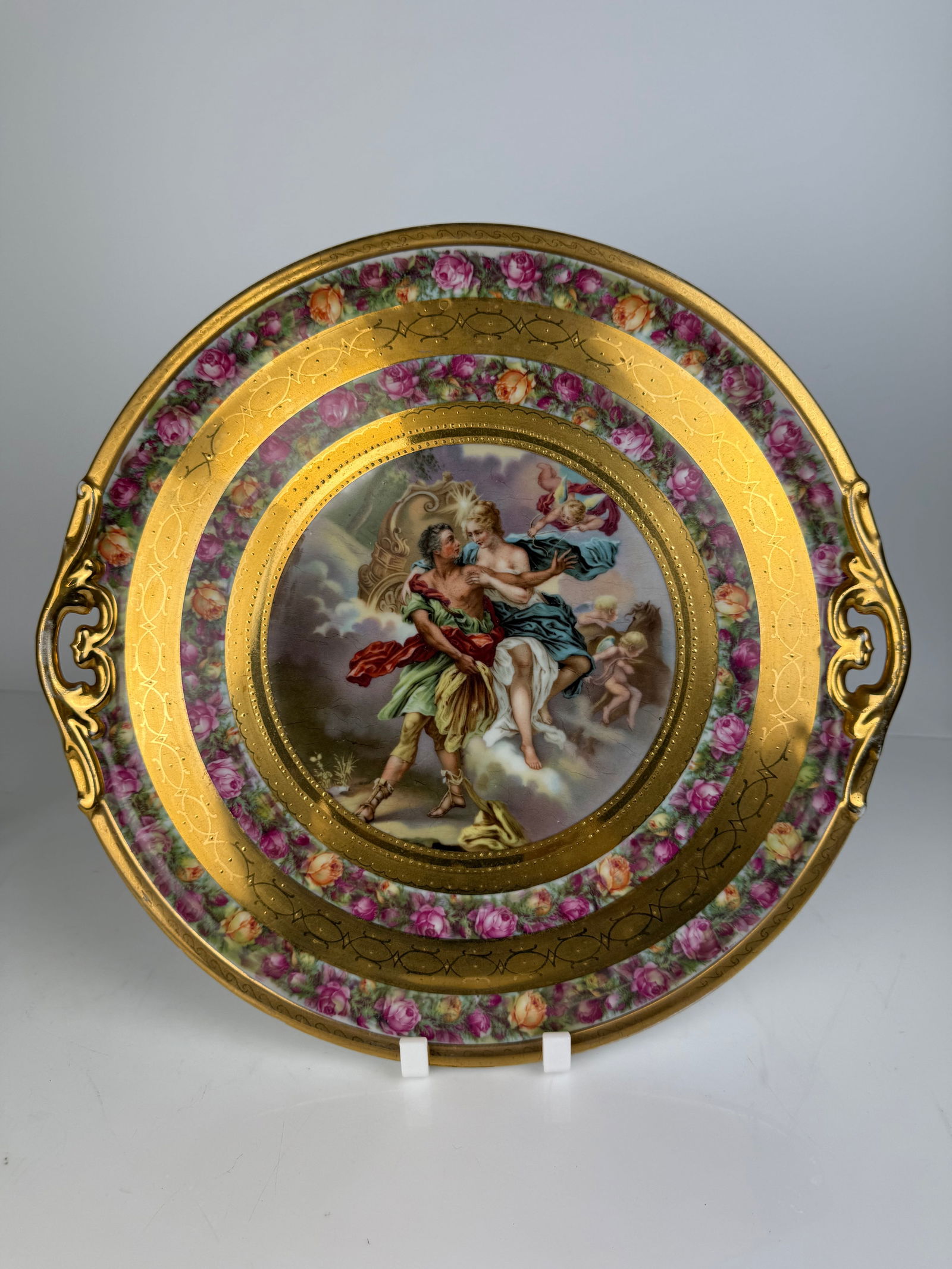 Royal Vienna Style Transfer Decorative Plate (1 of 4)