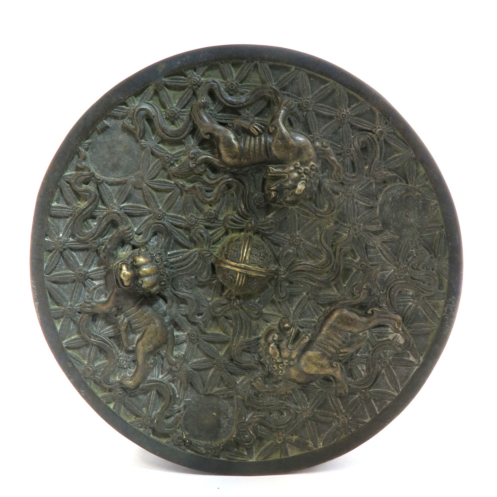 CHINESE BRONZE LIDDED CENSER, SIGNED - 7