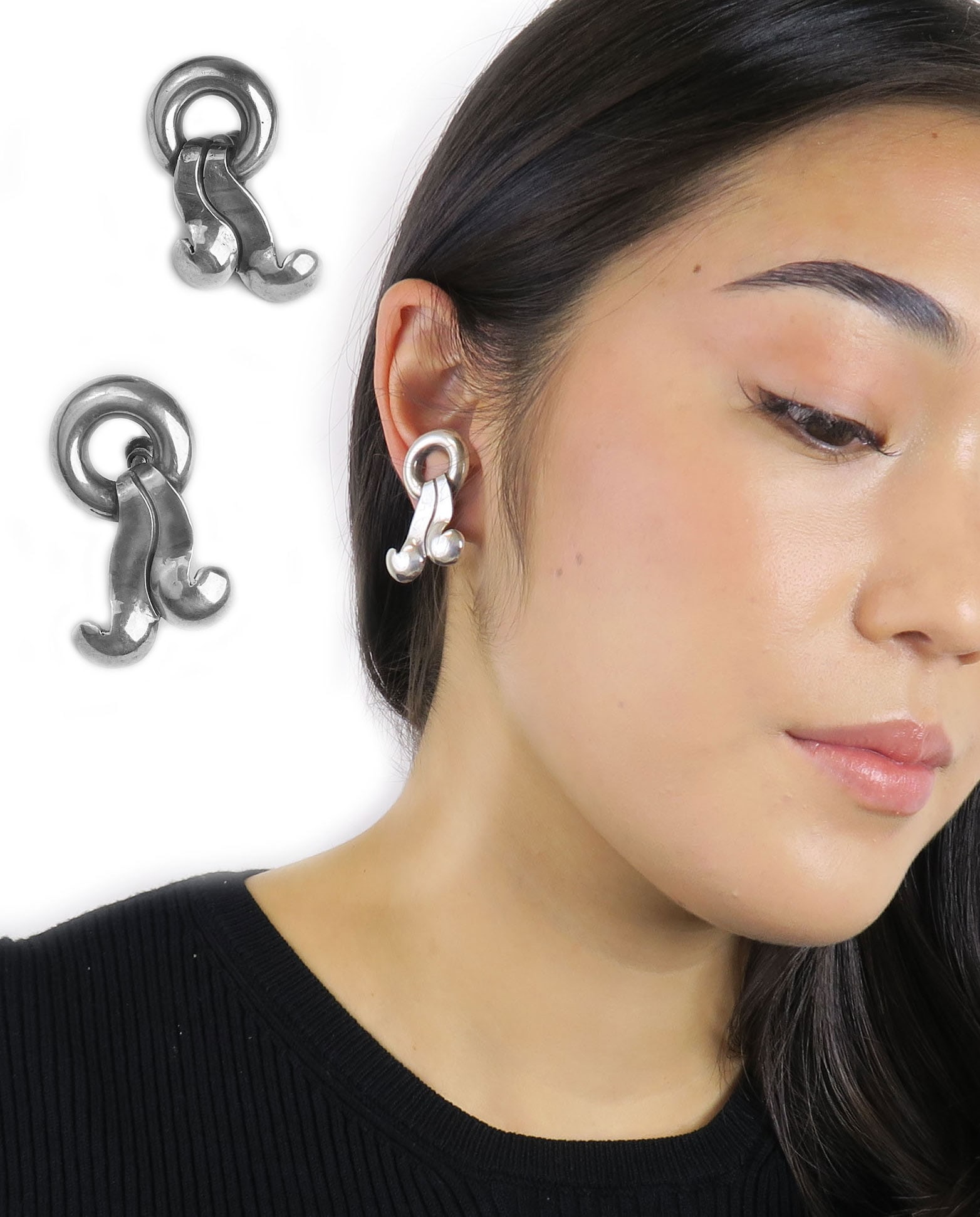 A Pair Of William Spratling Sterling silver Earrings (1 of 2)